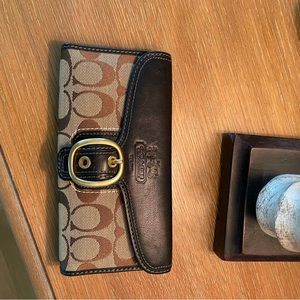 Coach wallet with snap